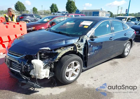 2017 Chevrolet Malibu Ls из США, поврежденный, VIN 1G1ZB5ST6HF165297